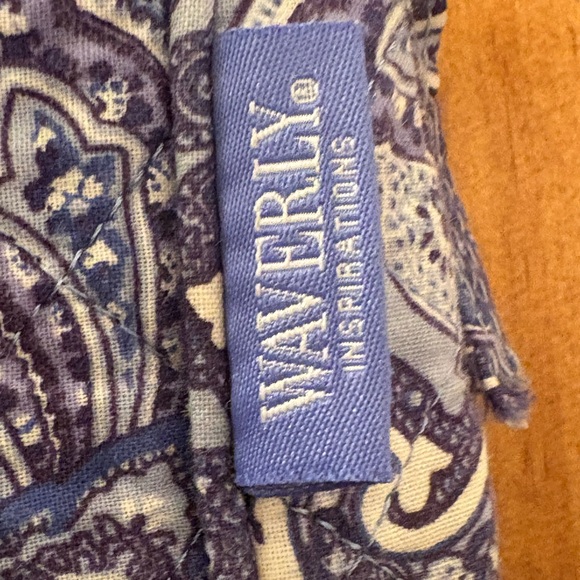 Waverly Blue Paisley Crossbody Bag EUC - Picture 3 of 8